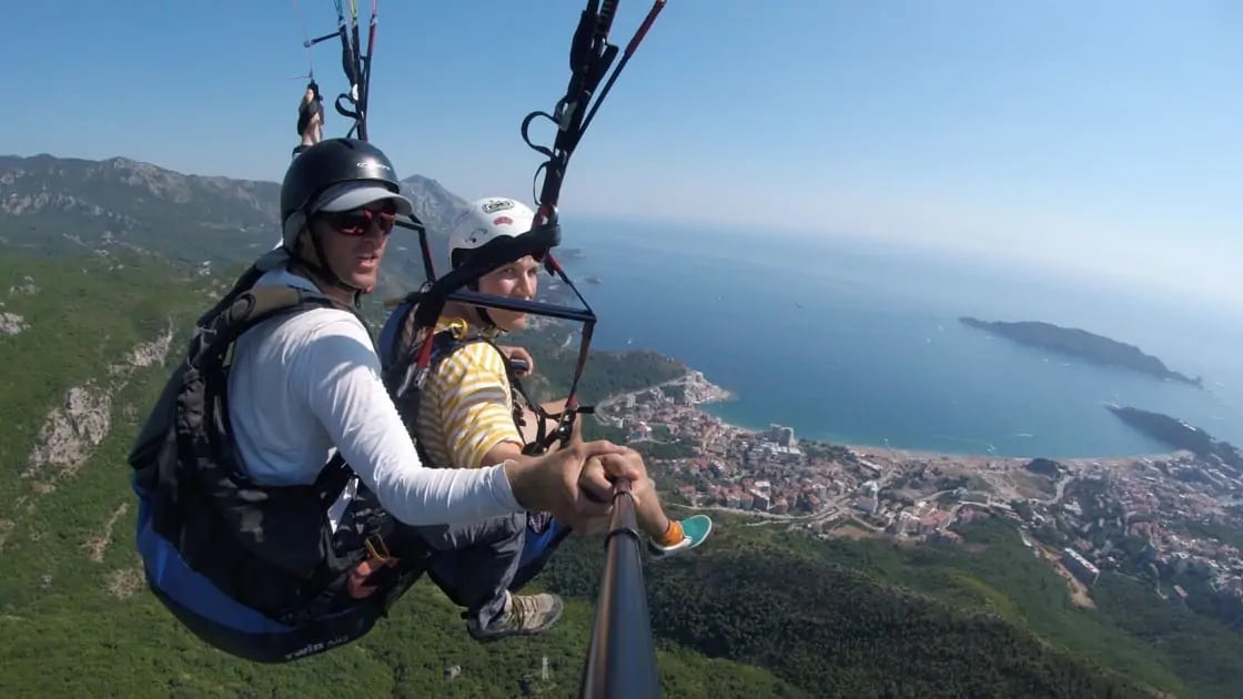 Budva coastal town and Riviera view as an alternative scenic direction