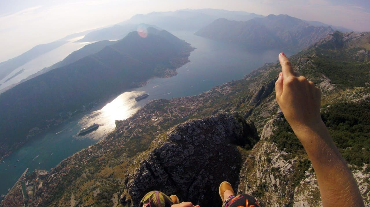 Experience the Thrill of Tandem Paragliding in Kotor paragliding kotor G0080283