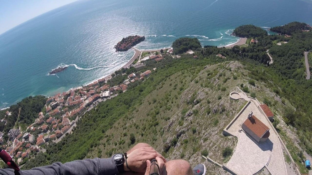 Soar Above Sveti Stefan: A Tandem Paragliding Experience with Budva Paragliding paragliding montenegro big air sveti stefan 27